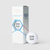 Create Your Own | think before you click | Golfball (Verpackung)