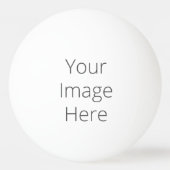 Create Your Own Three Star Ping Pong Ball Tischtennisball (Vorderseite)