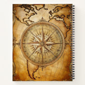 Create Your Own Traveler Compass Rose Map Notizblock (Rückseite)