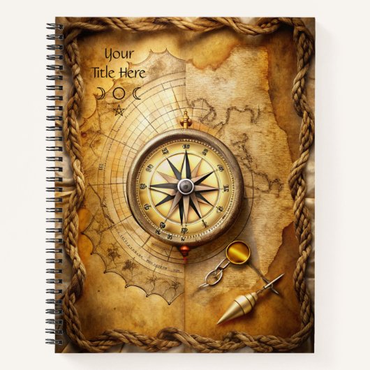 Create Your Own Traveler Compass Rose Notizblock (Vorderseite)
