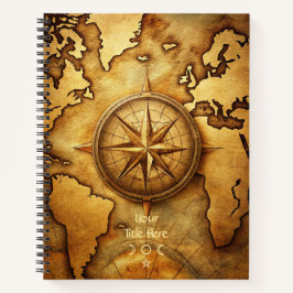 Create Your Own Traveller Compass Rose Map Notizblock
