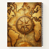 Create Your Own Traveller Compass Rose Map Notizblock (Rückseite)