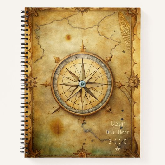 Create Your Own Traveller Compass Rose Notizblock (Vorderseite)