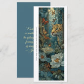 Create Your Own Tropical Cheetah Bookmark Card (Vorne/Hinten)