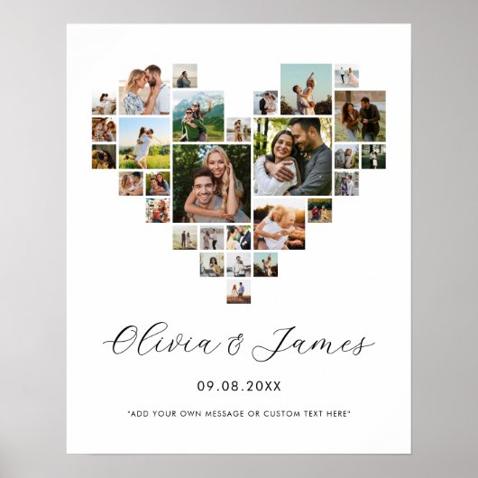 Create Your Own Valentines Day Photo Collage Poster (Vorne)