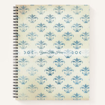 Create Your Own Vintage Blue Fleur de Lis