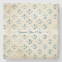 Create Your Own Vintage Blue Fleur de Lis