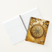 Create Your Own Vintage Compass Rose Travel Notizblock (Innenseite)