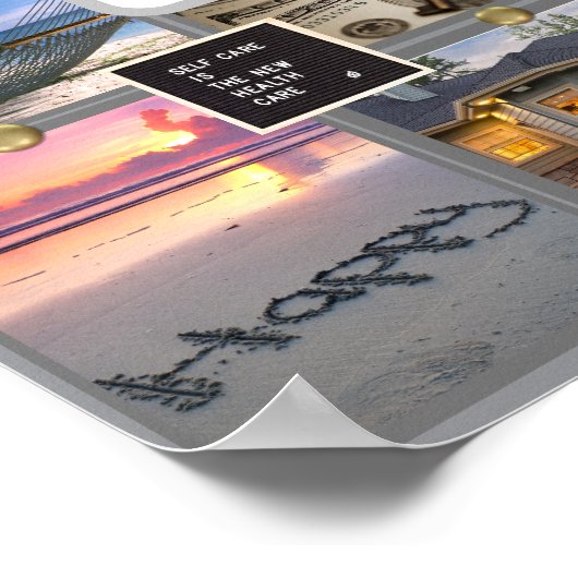 Create Your Own Vision Board Goal Manifesting 2026 Poster (Ecke)