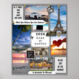 Create Your Own Vision Board Goal Manifesting 2026 Poster