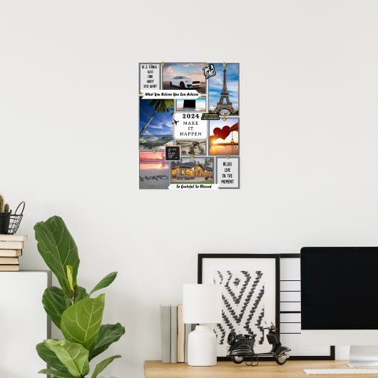 Create Your Own Vision Board Goal Manifesting Poster (Heimbüro)