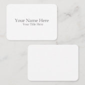 Create Your Own Visitenkarte (Vorne/Hinten)