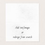 Create Your Own Visitenkarten (Außenseite Aufgefaltet)