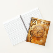 Create Your Own Wanderer Compass Rose Notizblock (Innenseite)