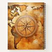 Create Your Own Wanderer Compass Rose Notizblock (Rückseite)