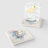 Create Your Own Watercolor Sagittarius Steinuntersetzer (Seitenansicht)