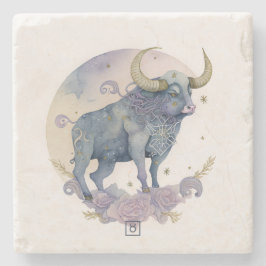 Create Your Own Watercolor Taurus Steinuntersetzer