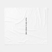Create Your Own wedding custom Flat Note Card Fleecedecke (Vorderseite (Horizontal))
