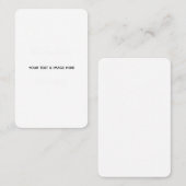 Create Your Own wedding custom Flat Note Card Visitenkarte (Vorne/Hinten)