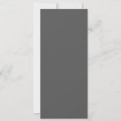 Create Your Own wedding dark gray Karte (Rückseite)