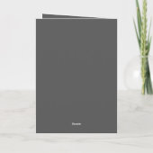 Create Your Own wedding dark gray Karte (Rückseite)