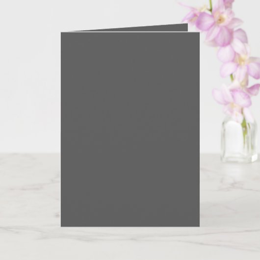 Create Your Own wedding dark gray Karte (Orchidee)