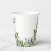 Create Your Own wedding eucalyptus Pappbecher (Rückseite)