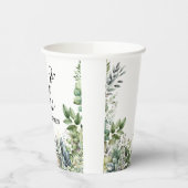 Create Your Own wedding eucalyptus Pappbecher (Links)
