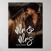 Create Your Own Wedding Photo Sign Poster (Vorne)