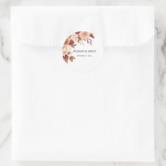 Create Your Own wedding  Runder Aufkleber (Tasche)