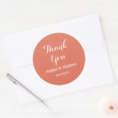 Create Your Own Wedding Thank You Runder Aufkleber (Umschlag)