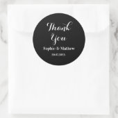 Create Your Own Wedding Thank You Runder Aufkleber (Tasche)