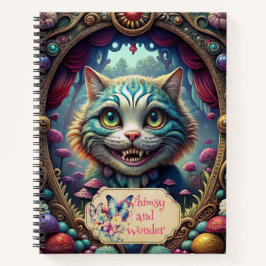 Create Your Own Whimsical Cheshire Cat Notizblock