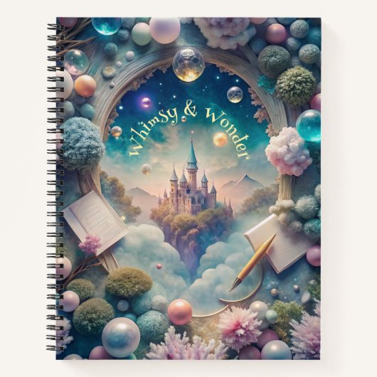 Create Your Own Whimsical Dream Castle Notizblock (Vorderseite)