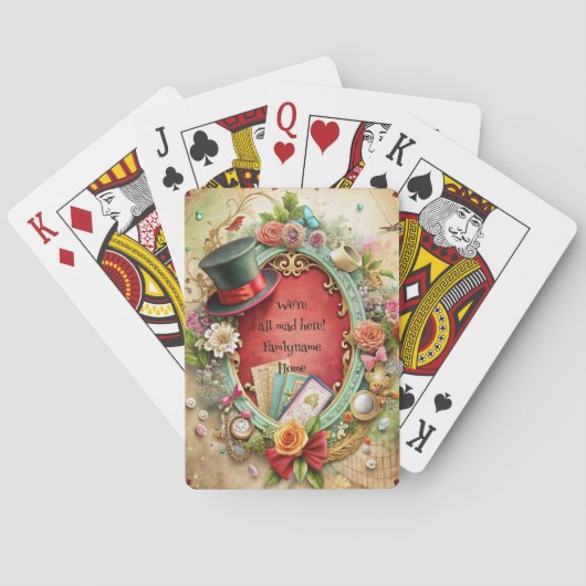 Create Your Own Whimsical Magic Top Hat Spielkarten (Rückseite)