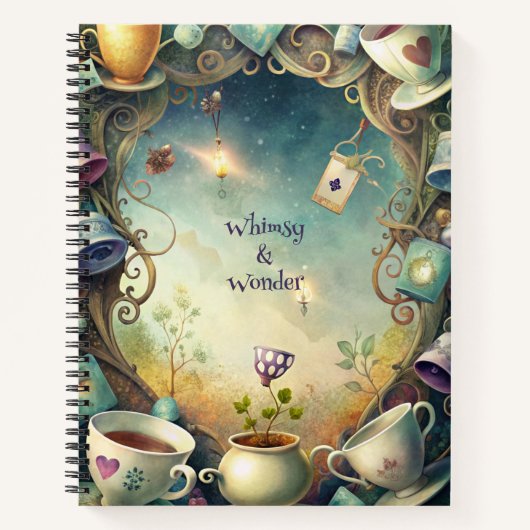 Create Your Own Whimsical Tea Party Madness Notizblock (Vorderseite)