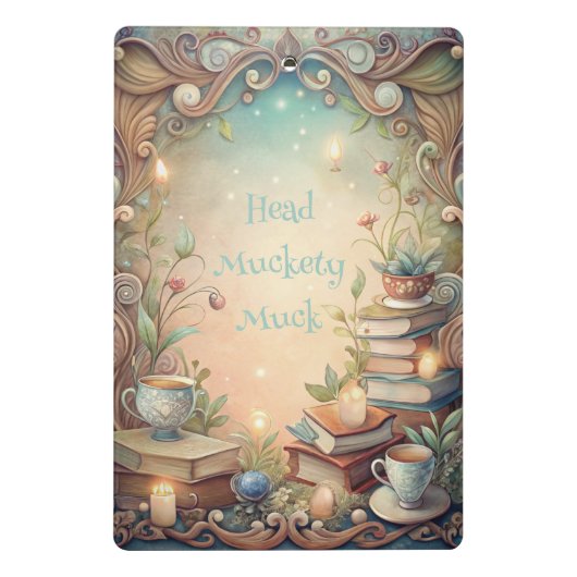 Create Your Own Whimsical Tea Party Tales Mini Klemmbrett (Rückseite)