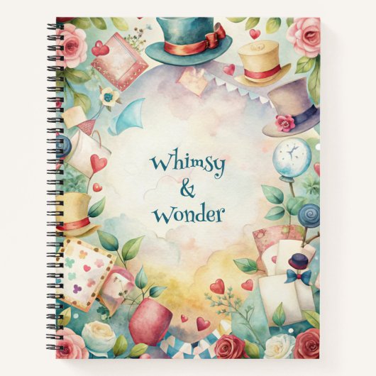 Create Your Own Whimsical Top Hat Madness Notizblock (Vorderseite)