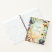 Create Your Own Whimsical Top Hats Yellow & Blue Notizblock (Innenseite)