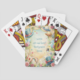 Create Your Own Whimsical Top Hats Yellow & Blue Spielkarten