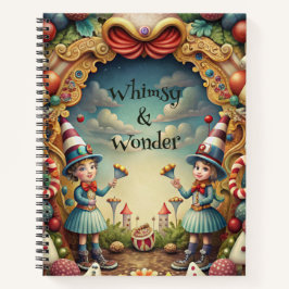 Create Your Own Whimsical Tweedle Girls Notizblock