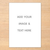 Create Your Own white  Acryleinladungen (Vorderseite)