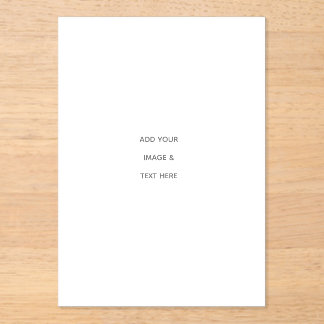 Create Your Own white  Acryleinladungen