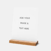 Create Your Own white  Acrylschild (Winkel)