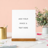 Create Your Own white  Acrylschild (Hochzeit)