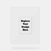 Create Your Own white Acrylschild (Vorderseite)