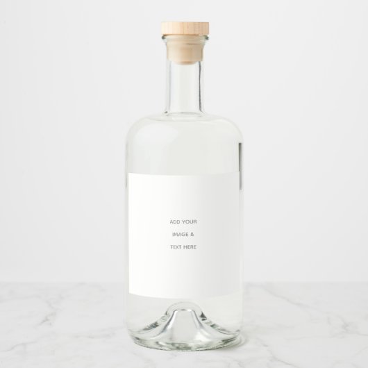 Create Your Own white  Alkoholflaschenetikett (Vorderseite)