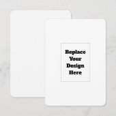 Create Your Own white  Ankündigung (Vorne/Hinten)