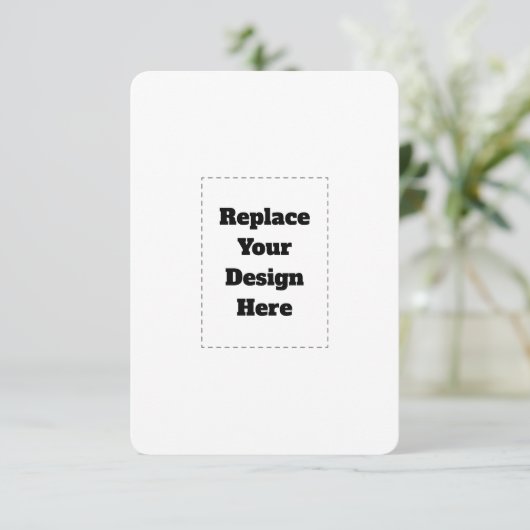 Create Your Own white  Ankündigung (Stehend Vorderseite)