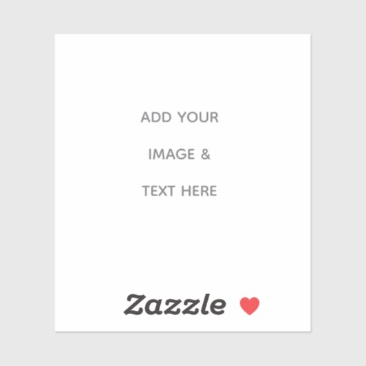 Create Your Own white  Aufkleber (Blatt)